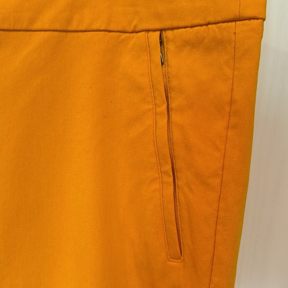 Lane Bryant Mustard Yellow Stretch Ankle Pants - Picture 2 of 5